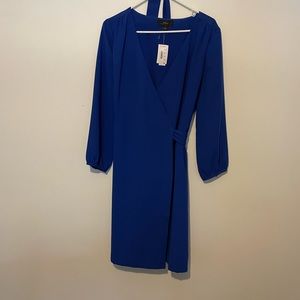 J. Crew Cobalt Blue Wrap Dress, Size 12